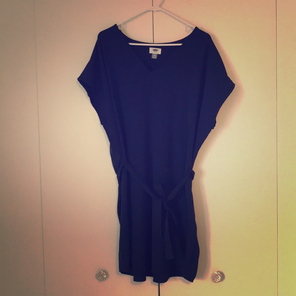 Blue T-shirt dress